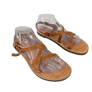 Melissino The Poet 39/40 8.5/9 Sandals Leather Greece Strappy Womens READ***